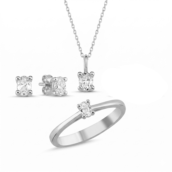 Nuran set , mit insgesamt 0,92 ct Wesselton SI
